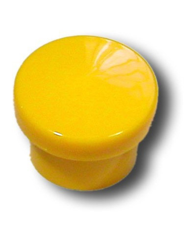 Bouton de meuble JAUNE D.30 mm