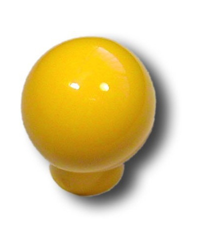 Bouton de meuble JAUNE D.30 mm